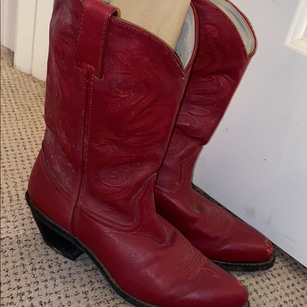 Nice Red Cowboy Boots!